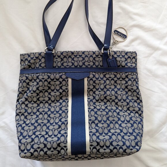 Blue Coach Purse - Picture 1 of 3